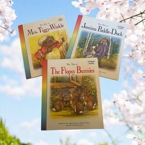 Rainbow Books Lot Of 3 Beatrix Potter Characters Vintage Hardcover 1995